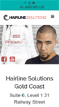 Mobile Screenshot of hairlinesolutions.com.au
