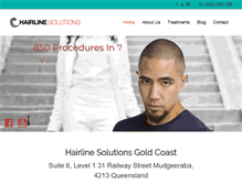 Tablet Screenshot of hairlinesolutions.com.au